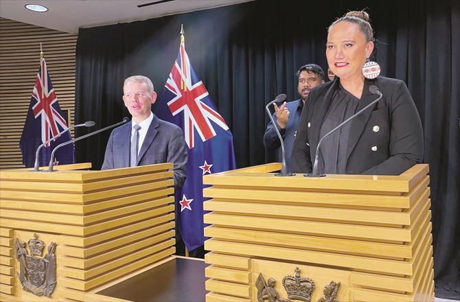 نیوزی لینڈ:وزیراعظم کےطور پرکرس ہپکنز کی توثیق، کابینہ میں تبدیلی کا اعلان